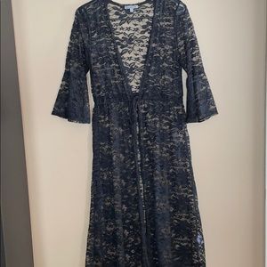 Charlotte Russe Lace Kimono w/tie